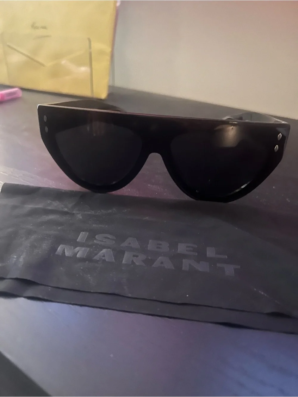 Isabel Marant Black Cat-Eye Sunglasses